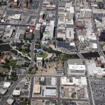 Reno downtown Wingfield aerial photography image 2011