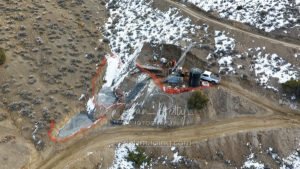 Drilling Drone Aerial View