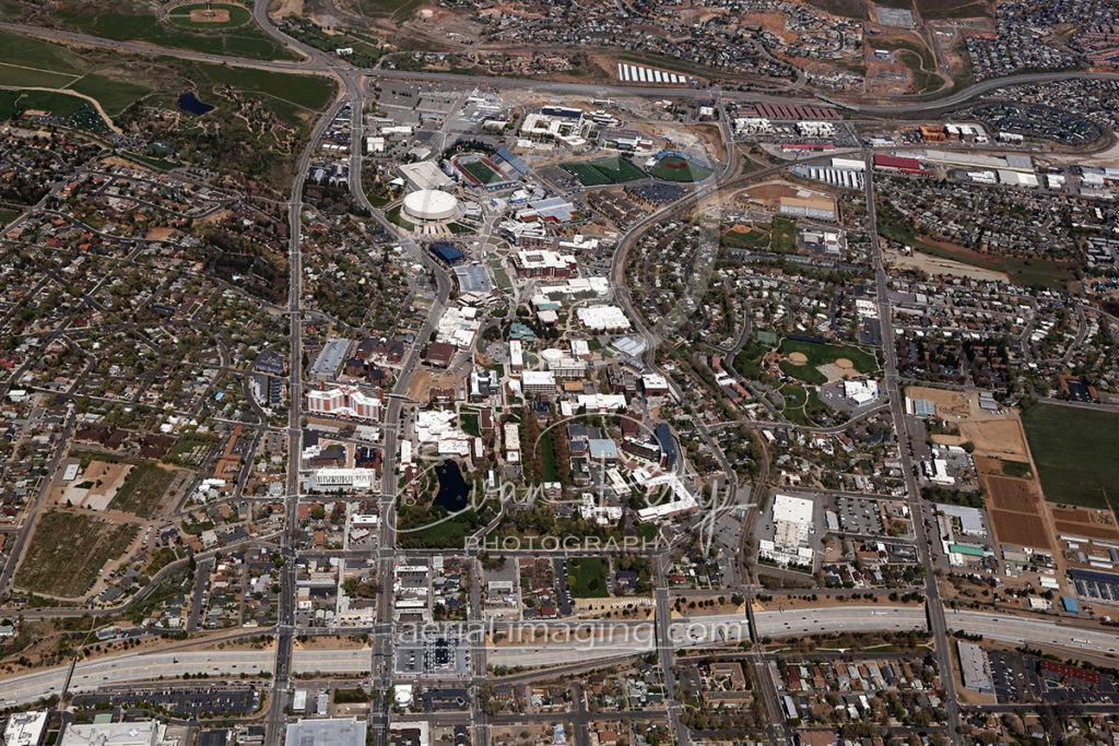 Aerial of UNR Reno, NV from 2017