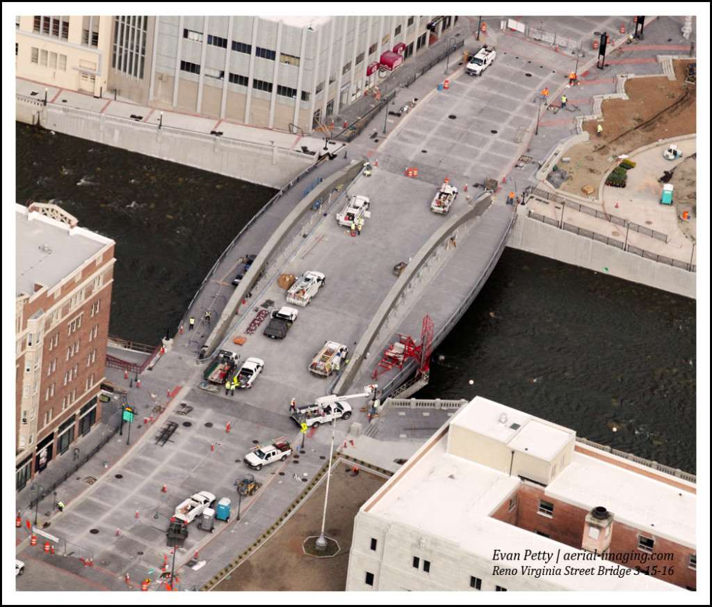 Virginia Street Bridge Aerial Reno, Nevada