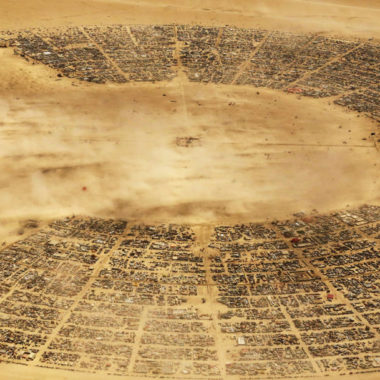 Burning Man Aerial