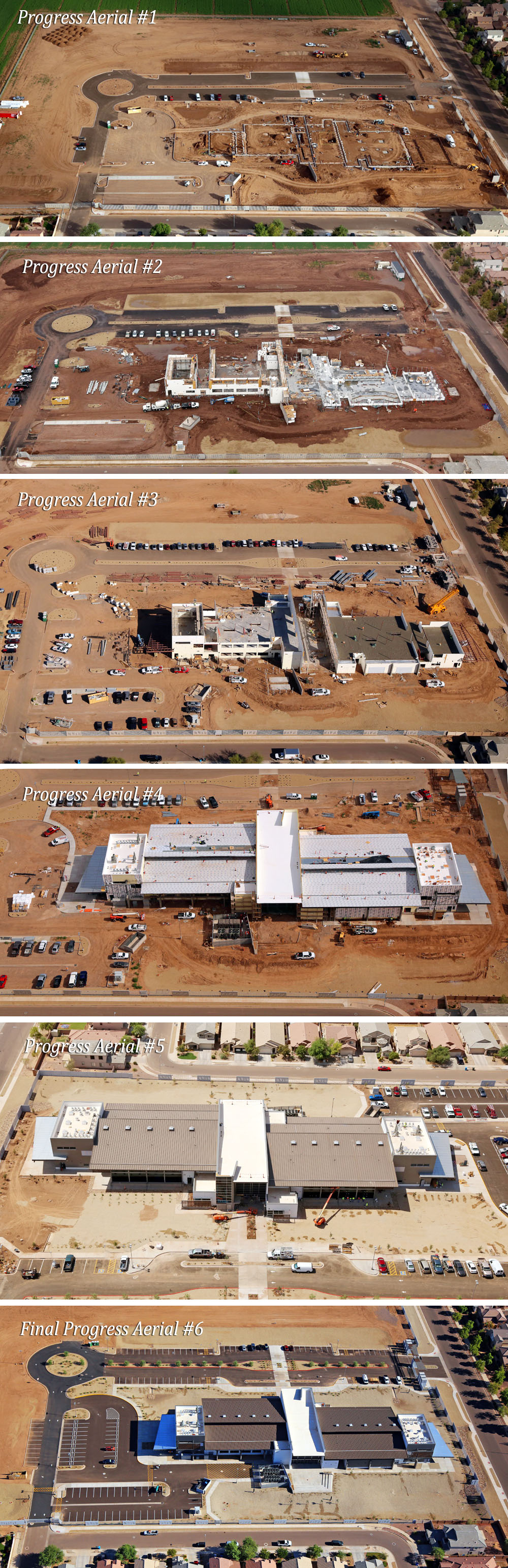 Construction Aerial Progression 2017
