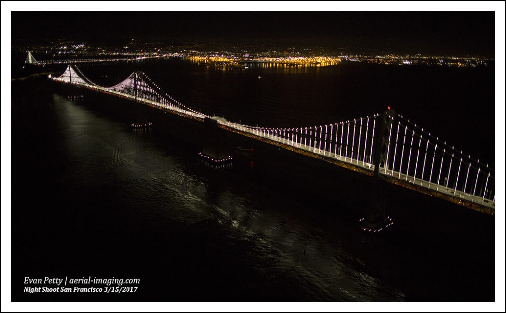 San Francisco Night Aerial Photography