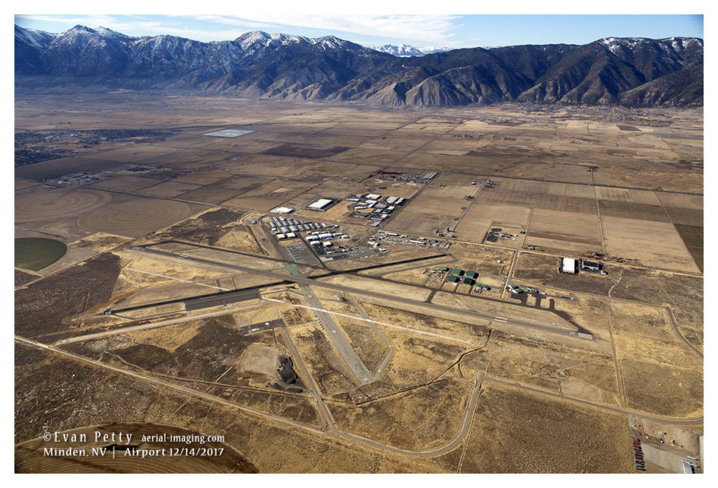 Minden Airport in Nevada Aerial View