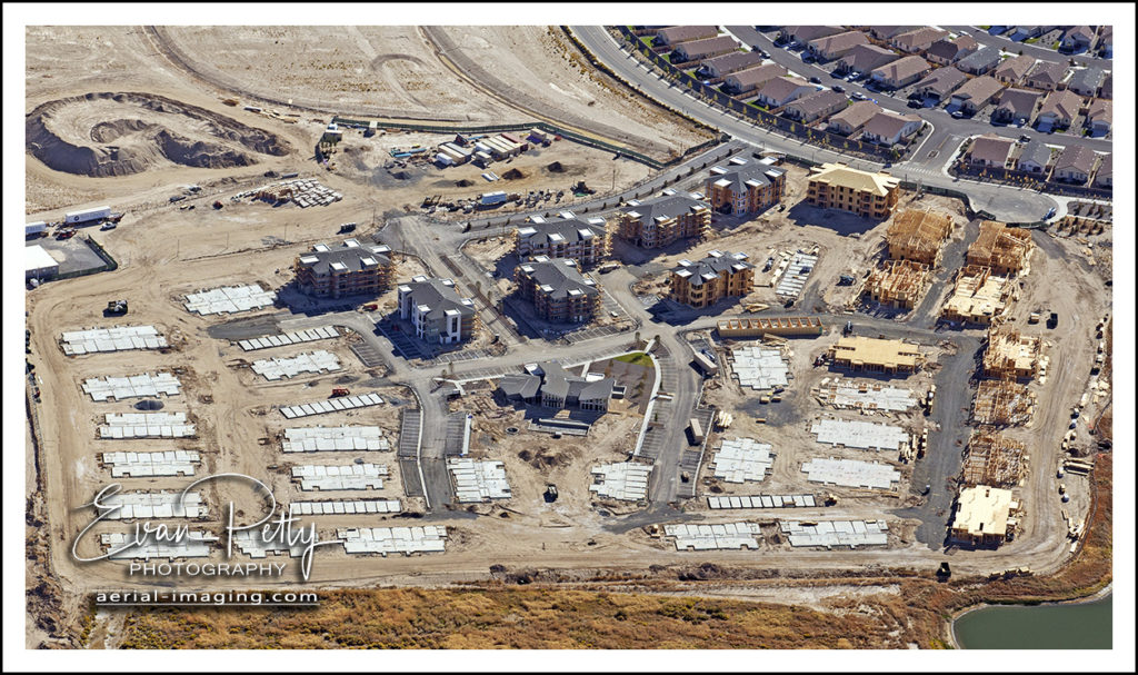 Aerial Photography Construction of Lumina in Spanish Springs in Nevada