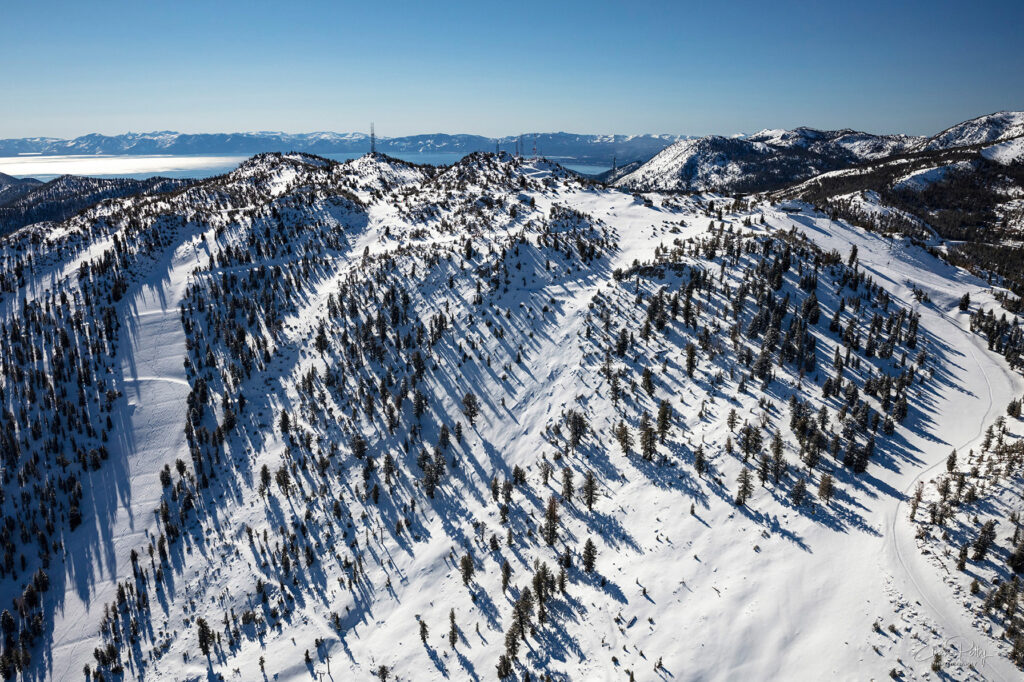 Ski Run Aerials on Mt Rose