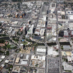 Reno downtown Wingfield aerial photography image 2011