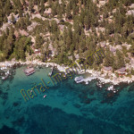 lake tahoe beach boat aerial photography image