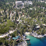 lake tahoe beach boat aerial photography image