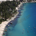 lake tahoe piers boat aerial photography image