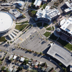 aerial UNR campus Reno photography image