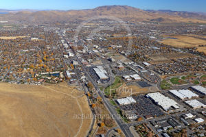 Aerial View Carson City Looking North