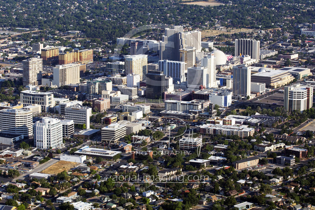 Downtown Reno Aerial from 2017