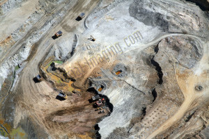 mining aerial photography nevada image