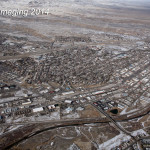 Elko Nevada Downtown Aerial