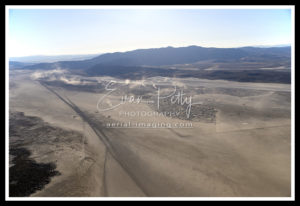 Burning Man 2019 Aerial Wide Dust View