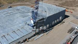 Wall Tilting Detail Construction Aerial Photographer