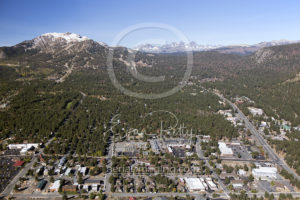 Downtown Mammoth Lakes Aerial Photography Drone