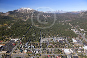 Downtown Mammoth CA Aerial Photography Drone