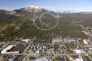 Downtown Mammoth Aerial Photography Drone