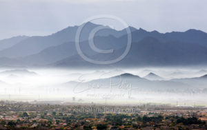 Aerial Photography of Fog in Arizona