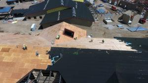 Drone Aerial Rooftop View Reno NV Veterans Home Construction