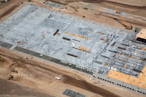aerial construction progression photography